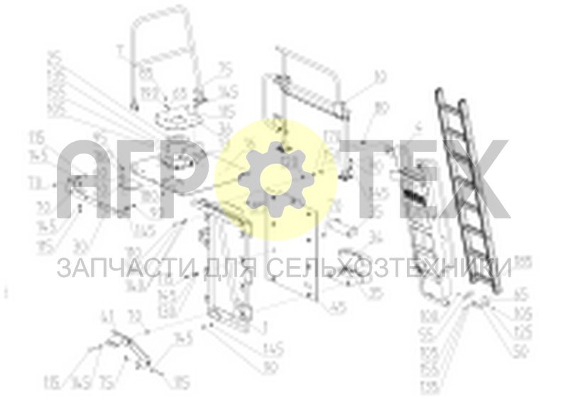 Чертеж Установка площадки входа (154.59.01.000)